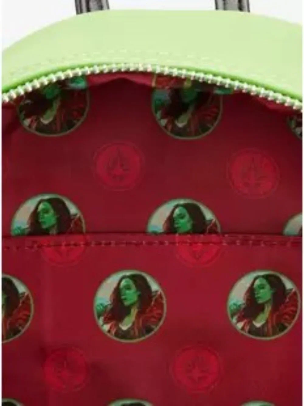NWT Loungefly Marvel The Infinity Saga Gamora Glow-In-The-Dark Mini Backpack